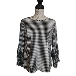 J.Crew Womens Long Sleeve Shirt Blue Size Medium